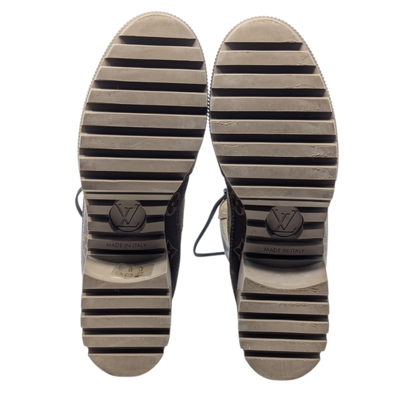 Louis Vuitton Laureate Tan Beige Black Neutral Desert Combat Boots Size EU 38 - Picture 13 of 16